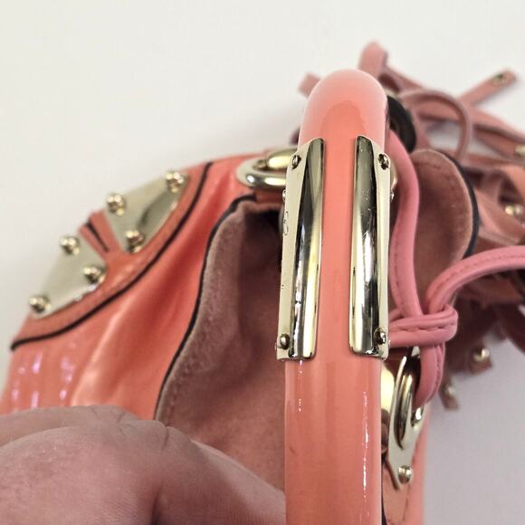 Gucci Patent Leather Mini Indy Handle Bag Pink With Original Dustbag - Small - Picture 11 of 15